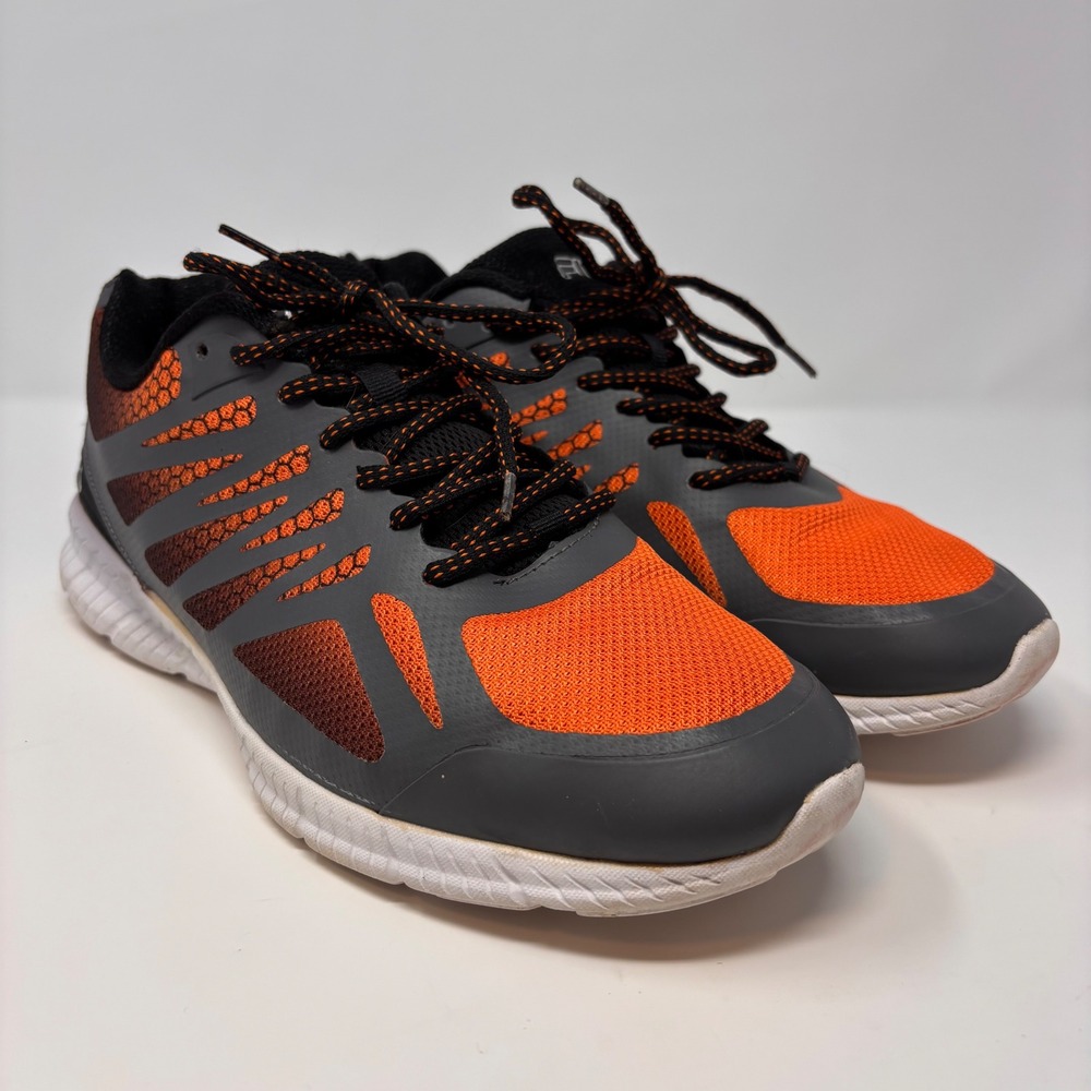 Fila Memory Speedstride Running Shoes Orange Grey Mesh Athletic Sneakers Sz 12